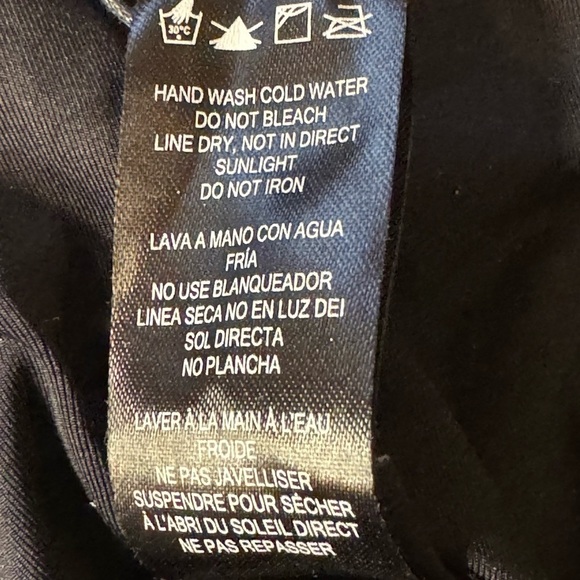 NWT Dolce Vita One Piece Swimsuit XS Macramé Cutout Black Bathing Suit Vacation - Picture 10 of 12